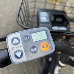 パナソニック　電動アシスト自転車　ネイビー色の画像