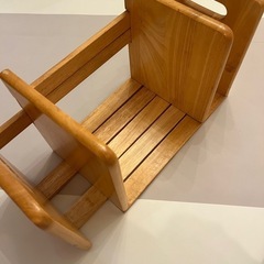 ナチュラルウッド　本棚　伸縮可動
の画像