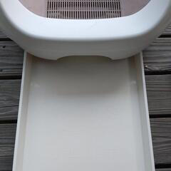 猫用トイレユニ・チャームデオトイレ ハーフカバー 本体セット(1セット)【デオトイレ本体】の画像