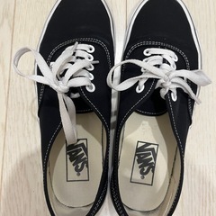 中古無料VANSスニーカー25cmキャンバス靴の画像