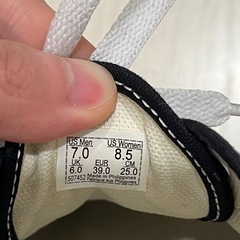 中古無料VANSスニーカー25cmキャンバス靴の画像