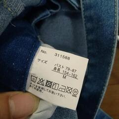 デニム　サロペットの画像
