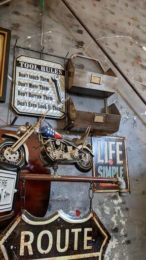 ガレージ看板＆ツールホルダー ツールボックス ガレージ看板 GARAGE