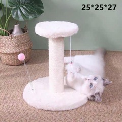 【8/24決定しました】小さな猫用クライミングフレーム　猫用爪とぎボード　猫用ジャンププラットフォームの画像