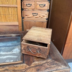 昭和レトロ　薬箱　古道具　木箱の画像