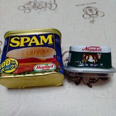 【２個】スパムとコーンビーフの画像