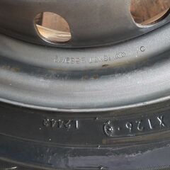 ガンメタ調、13インチ軽自動車タイヤホイールの画像