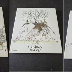 大人のためのぬり絵ブック　8冊セット　注)一部すでに塗っちゃってますの画像