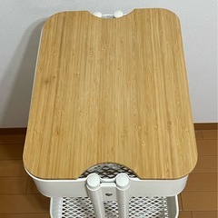 イケア　ロースコグ　ワゴン　白 の画像