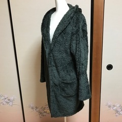 M フリースコート ダークグリーンの画像