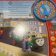トーマス　時計　絵本　　英語の画像