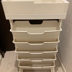 収納ワゴン キャスター付き ワゴン ブックスタンド 収納ラック 文房具 マガジンラック 両面 マガジンスタンド 5段収納 スリムの画像