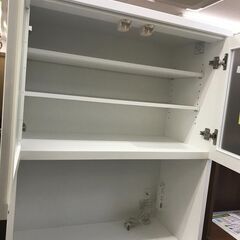【ジャングルジャングルサカイ石津店】ニトリ　NITORI　システムキッチンボード　コパン　食器棚　キッチン収納  収納家具 ホワイト クリーニング済み 堺市 西区 東区 北区 南区 堺区 石津の画像
