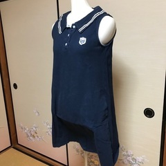 ポンポネット　L  濃紺　ワンピースの画像