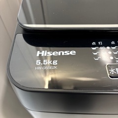 洗濯機　ハイセンスHW-G55E2K　2024年製　5.5kgの画像