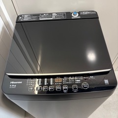 洗濯機　ハイセンスHW-G55E2K　2024年製　5.5kgの画像