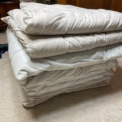 掛け布団と敷布団　2セットの画像
