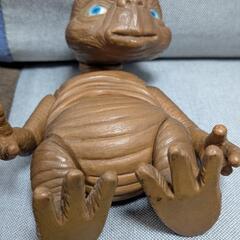 E.T. イーティー フィギュア ソフビ 当時物 レトロ 昭和 ヴィンテージ SF映画 約18cm コレクションの画像