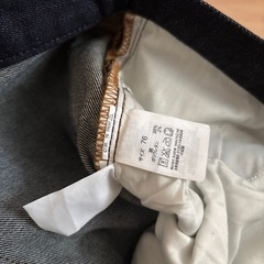 無印良品　デニムハーフパンツの画像