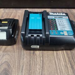 【中古美品】マキタ　バッテリー1つ充電器セット　BL1860B/DC18RF【ハンズクラフト熊本けやき通り店】【店頭取引限定】の画像