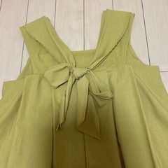 リボン　黄色　ワンピースの画像
