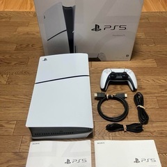【美品】PS5 本体 CFI-2000A01（スリムモデル）ディスクドライブ搭載の画像