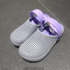 新品‼️タグ付き‼️　サンダル　wソールサンダル　М　サイズ　グレー✕パープルの画像