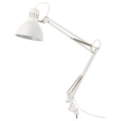 【中古】IKEA イケア　TERTIAL テルティアル ワークランプ, ホワイトの画像