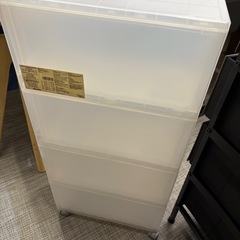 【無印】【収納ケース 4段】★ クリーニング済 【管理番号11708】桒の画像