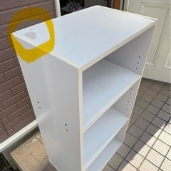3段ボックス白）の画像