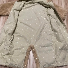 コムサイズム　ベビー　ロンパース　熊　もこもこ　60〜80サイズ　くま　耳つきの画像