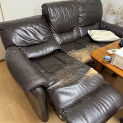ビンテージ　電動ソファーの画像