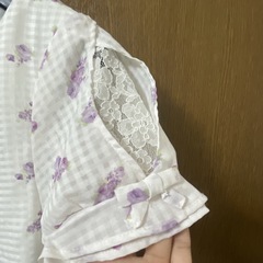 PatternFionaの袖リボンブラウスです☺️の画像
