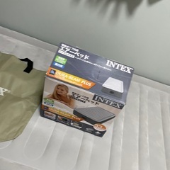 INTEX インテックス 電動ポンプ内蔵 エアーベッド シングル 100Vの画像