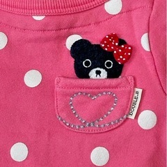 80 ダブルビーの冬服上下セット（ミキハウス）の画像