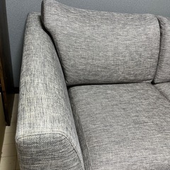 ニトリ　2人掛けソファー　グレーの画像