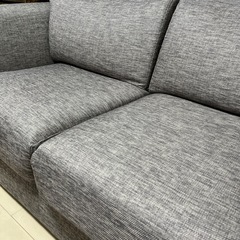 ニトリ　2人掛けソファー　グレーの画像