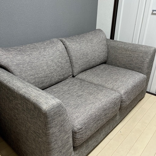 ニトリ⭐︎2人掛けワイドソファー（グレー） ニトリ⭐︎2人掛けワイドソファー（グレー） 家具 ソファー 机