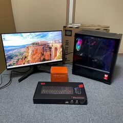 💻ゲーミングPC🖥️モニター ⌨キーボード 🖱マウス 🔊スピーカー付きフルセット Windows11正式対応　ライセンス認証ありの画像