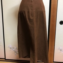 ウェスト63-67  茶　ロングスカートの画像