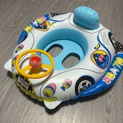 【取引中】ベビー用浮き輪　足入れ　車　ハンドル付きの画像