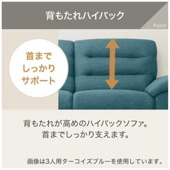 ニトリ　3人がけソファの画像