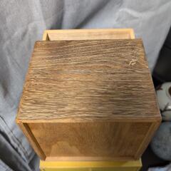 和風　レトロ調　木製　桐材製？　小物入れ　引き出し二段の画像