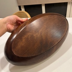 木のお皿の画像