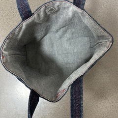 【未使用】カープ坊や　刺繍デニムトートバッグの画像
