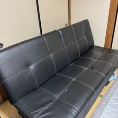 ベットにもなるソファの画像