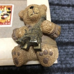 テディベア写真立て　フォトフレームの画像