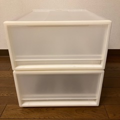 【美品】無印良品　ポリプロピレン収納ボックス　中　の画像