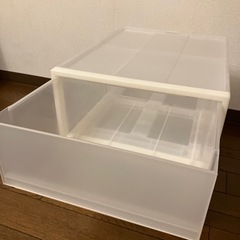 【美品】無印良品　ポリプロピレン収納ボックス　中　の画像