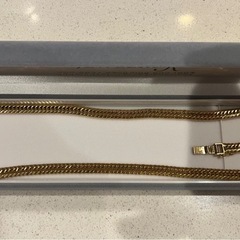 k18 喜平ネックレス2本　Mカット33g55cm 8面50g50cmの画像